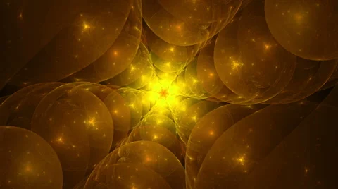Orange And Yellow Bubbles Vortex Stock Footage 49287588