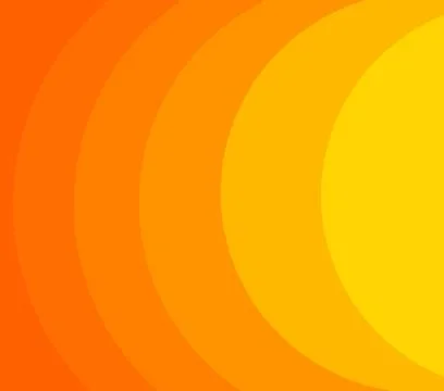 Orange and yellow gradient sun background. Vector illustration. Stock Illustration