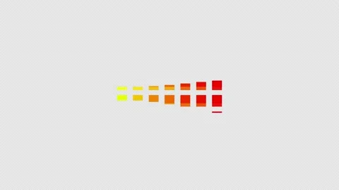Orange and yellow loading bar blocks, with alpha channel Stock Footage 219557613