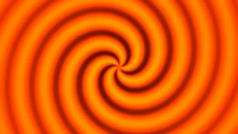 Orange and yellow plasma fluid vortex video Stockbeeldmateriaal 341721220