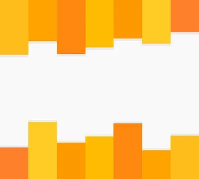 Orange and yellow rectangles geometric frame background. Vector illustration. Stock Illustration