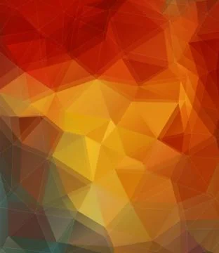 Orange and Yellow triangle background Stock Illustration