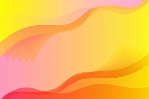 Orange and yellow wave background Stock Illustration