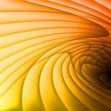 Orange and yellow waves. Stock Illustration