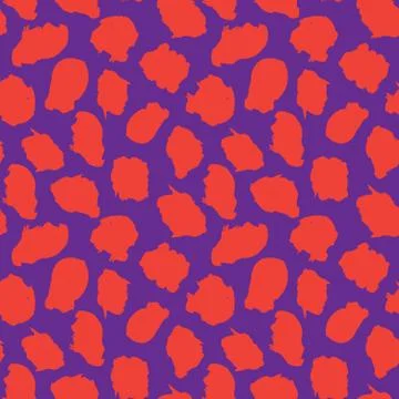 Orange Animal Leopard Seamless Pattern Background 스톡 일러스트