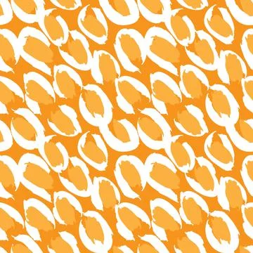 Orange Animal Leopard Seamless Pattern Background イラスト素材