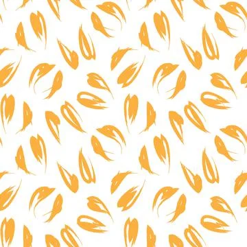 Orange Animal Leopard Seamless Pattern Background Stock Illustration
