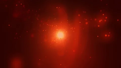 Orange animated sparks abstract background Stock Footage
