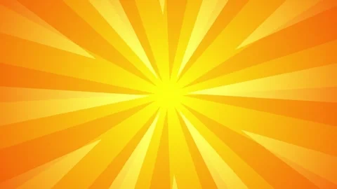 Orange Animation Background, Seamless Rotating Sunburst Animated Background.. Video stock 310596043
