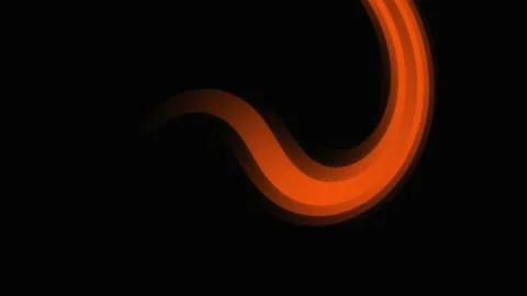 Orange animation like fire Stock Footage 134842177