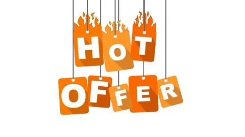 Orange animation hot offer Stock Footage 100998165