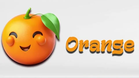 Orange animation video, introduction to ... | Stock Video | Pond5