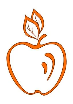 Orange apple Stock Illustration