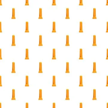 Orange architectural columns creating seamless geometric pattern Stock Illustration