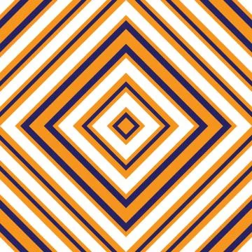 Orange Argyle Diagonal Stripes seamless pattern background Illustrazione stock