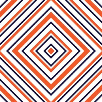 Orange Argyle Diagonal Stripes seamless pattern background Stock Illustration