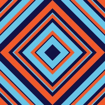 Orange Argyle Diagonal Stripes seamless pattern background Stock Illustration