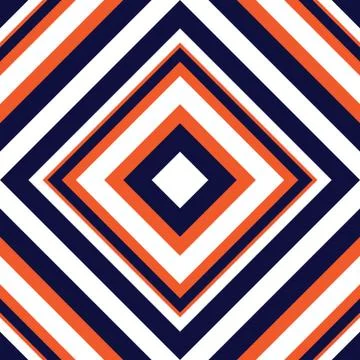 Orange Argyle Diagonal Stripes seamless pattern background 스톡 일러스트