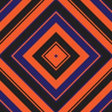 Orange Argyle Diagonal Stripes seamless pattern background Illustrazione stock