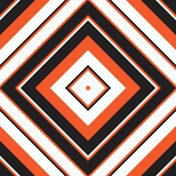 Orange Argyle Diagonal Stripes seamless pattern background Stock Illustration