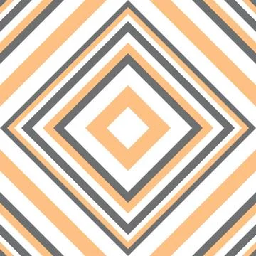 Orange Argyle Diagonal Stripes seamless pattern background Illustrazione stock