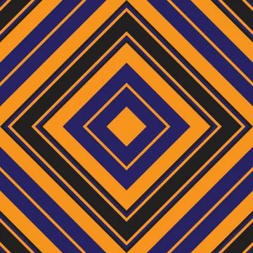 Orange Argyle Diagonal Stripes seamless pattern background 스톡 일러스트