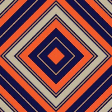Orange Argyle Diagonal Stripes seamless pattern background 스톡 일러스트