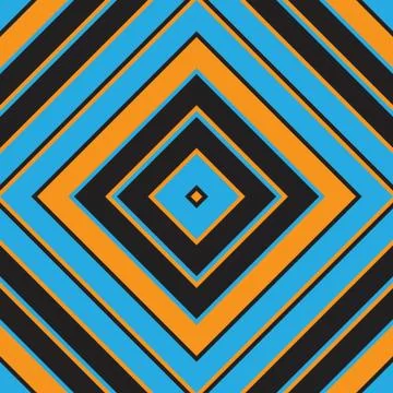 Orange Argyle Diagonal Stripes seamless pattern background Stock Illustration