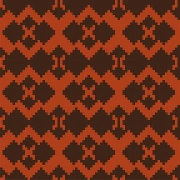 Orange Argyle Seamless Pattern Background Illustrazione stock
