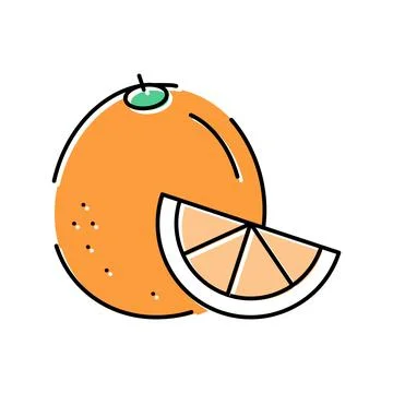Orange aromatherapy color icon vector isolated illustration Stock Illustration