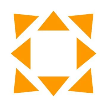 Orange arrows in 8/eight different directions Stock Illustration