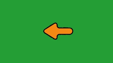 Orange Arrows Moving Left on Green and Black Background Seamless Animation Stock Footage 340940963