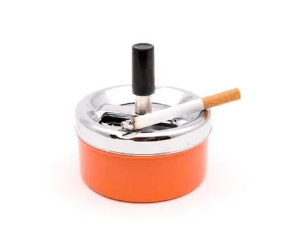 Orange ashtray Stock Photos