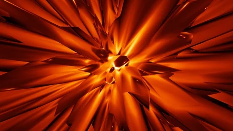 Orange Audio Visualizer or Abstract Explode Motion Background 動画素材 129997454