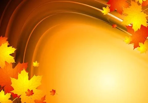 Orange autumn backdrop. Vector illustration eps 10 Orange autumn backdrop.... Fotos Stock