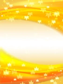 Orange autumn background with text space Stock Illustration