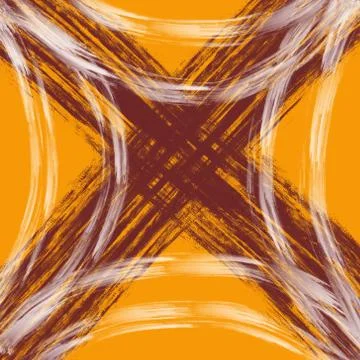 Orange background with abstract brown and white lines Stock-Illustration