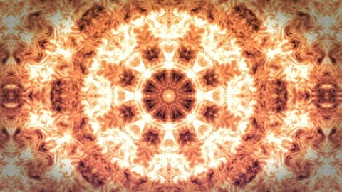 Orange background abstract motion graphic animation of fractal noise effect. Stock Footage 89071275