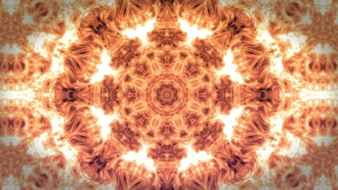 Orange background abstract motion graphic animation of fractal noise effect. Stock Footage 89071446