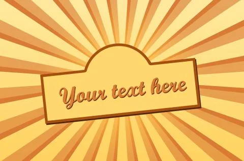 Orange background and your sample text Stock Photos