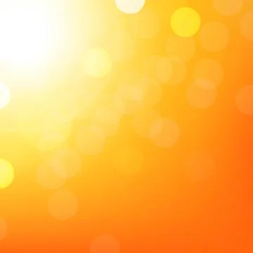 Orange background with bokeh Stock Illustration