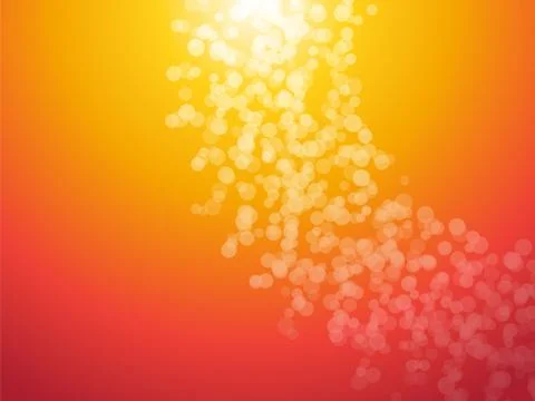 Orange background with bright dots Stock Illustration