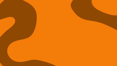 Orange background with brown wavy shapes, ideal for autumnthemed designs Stock Footage 289503379