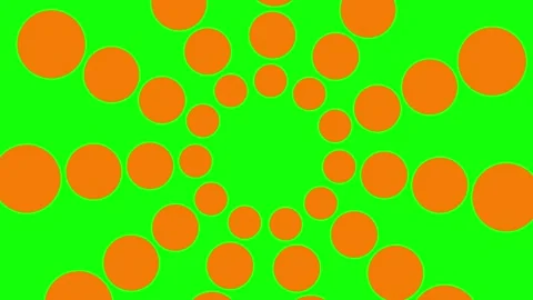 Orange background circle 2 green Stock Footage 288313644