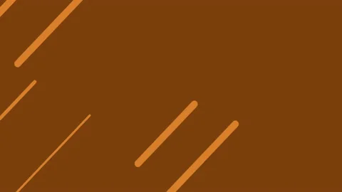 Orange background with circle and lines moving Stock Footage 232925460