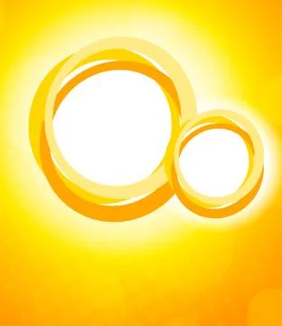 Orange background with circles Stock Illustration