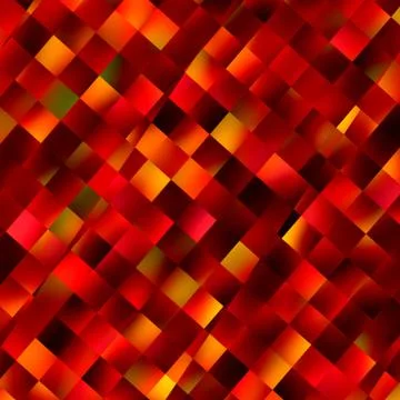 Orange background. Decoration with square pattern. Color image. Abstract art. Stock Illustration