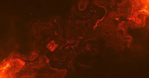 Orange background in the form of a stirring red dye in a liquid. Stock Illustration
