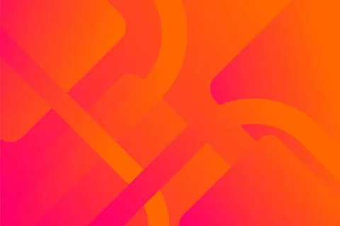 Orange background with gradient abstract geometric shape. Stock Illustration