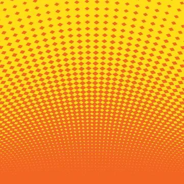 Orange background with halftone effect. Vector illustration 스톡 일러스트